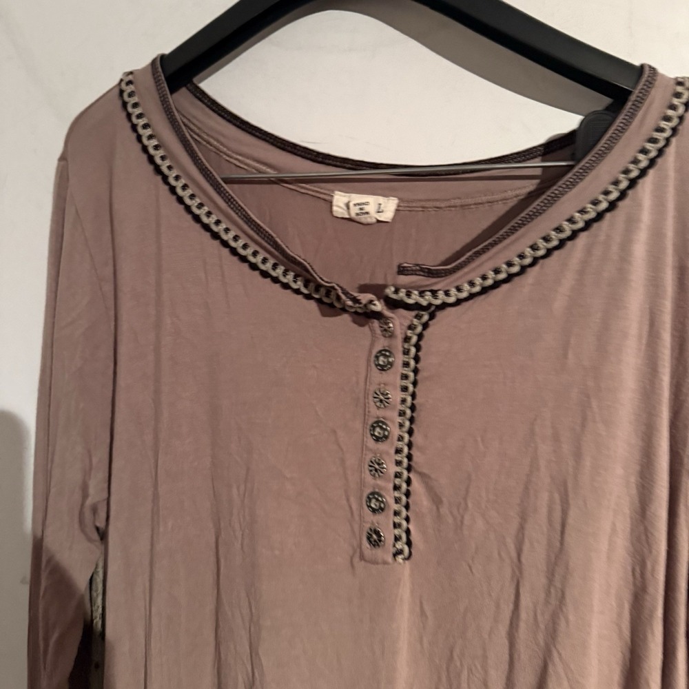 Pol Medium Tunic Boho Romantic Goblincore Asymmetrical Lace Festival - Picture 2 of 6